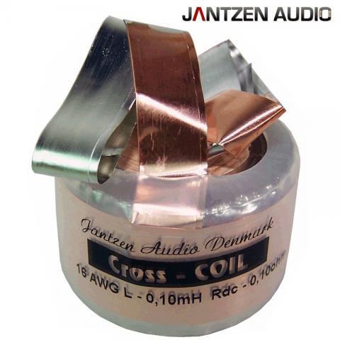 Cewka taśmowa Cross-Coil Jantzen Audio 0,105mH / 0,1ohm / taśma16AWG=dr.1,3 izol.PP40um / śr.40 h.27
