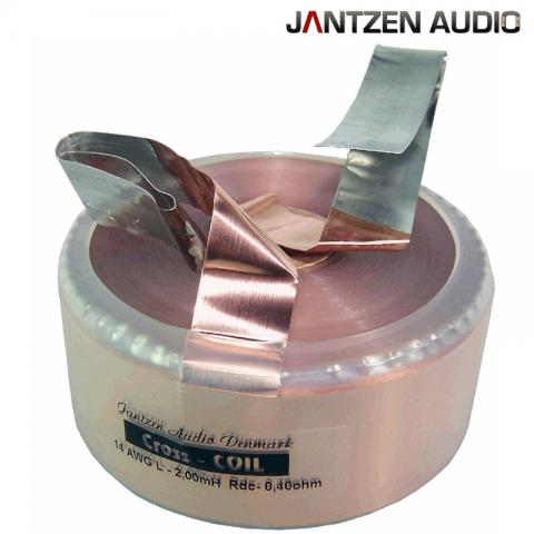 Cewka taśmowa Cross-Coil Jantzen Audio 0,028mH / 0,04ohm / taśma14AWG=dr.1,6 izol.PP40um / śr.37 h.37
