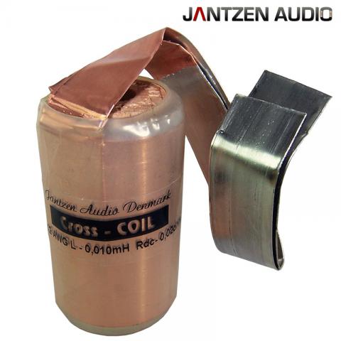 Foil Inductor Cross-Coil Jantzen Audio 0,100mH / 0,05ohm / foil12AWG=wire 2,0 izol.PP40um / 45x55