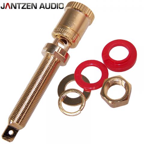 Jantzen Audio  Binding Post M9 / 26mm Pair, Gold plated, red / black, a pair