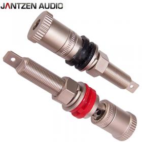 Jantzen Audio  Binding Post M9 / 26mm Pair, Satin nickel plated, red / black, a pair
