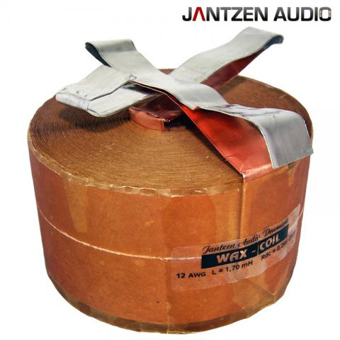 Cewka taśmowa Wax-Coil Jantzen Audio 1,8mH / 0,26ohm / taśma12AWG=dr.2,0 / izol.pap.60µm / śr.96 h.55 (1)