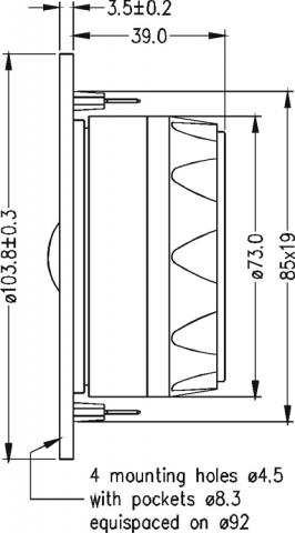 Speaker SEAS PRESTIGE TWEETER H1149-06  ( 27TDC )