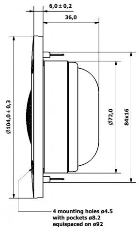 Speaker SEAS PRESTIGE TWEETER H1825-06 Pair ( 27TAC / GB  )