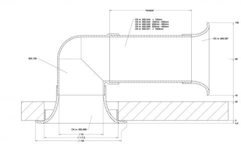 Jantzen Audio Tube Straight Pipe - ID-70 mm / Length 400 mm