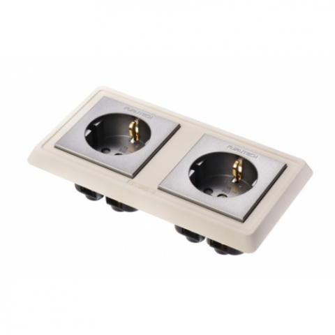 Schuko wall socket Furutech FP-SWS-D (G) - Gold plated