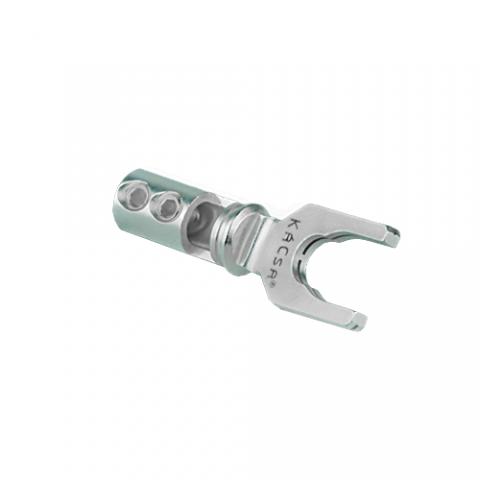 Wtyk głośnikowy widełki KaCsa BP-6294S AG - srebro