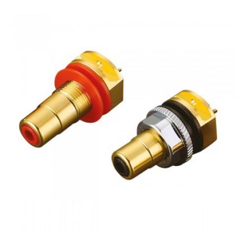 Viborg RC101G Pure copper Gold plated RCA Connector Female Soldering Audio Plug / pair