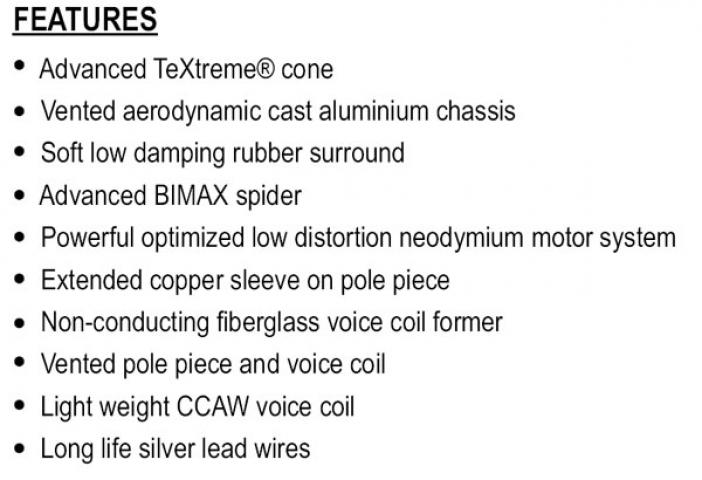 SB Acoustics Satori MW13TX-4 5 TeXtreme / midwoofer