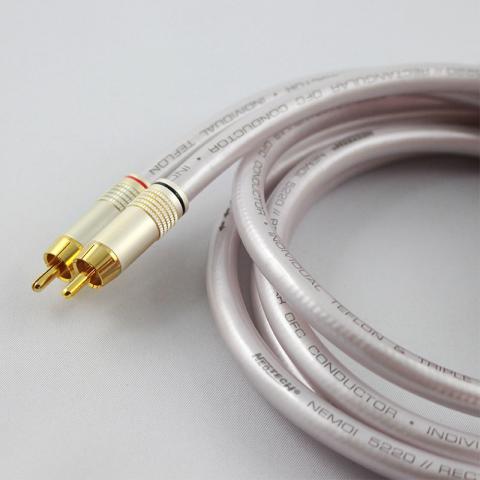 Neotech NEMOI-5220 - 07G – Przewód sygnałowy / interkonekt stereo RCA / miedź OFC (0.75m)