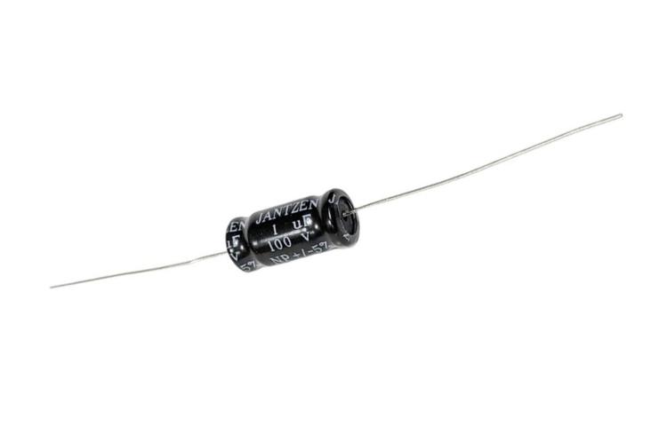 Kondensator elektrolityczny Jantzen EleCap 1uF / 5% / 100VDC / śr.8x17mm