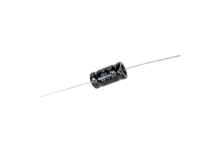 Kondensator elektrolityczny Jantzen EleCap 10uF / 5% / 100VDC / śr.10x19mm