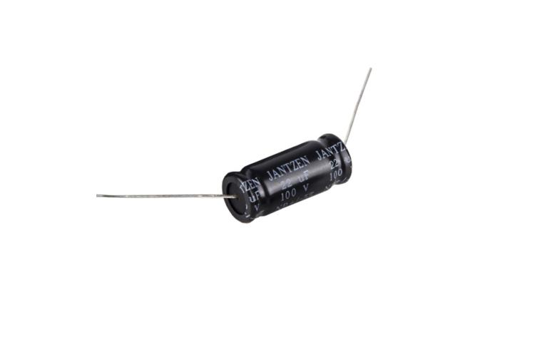 Kondensator elektrolityczny Jantzen EleCap 22uF / 5% / 100VDC / śr.10x24mm