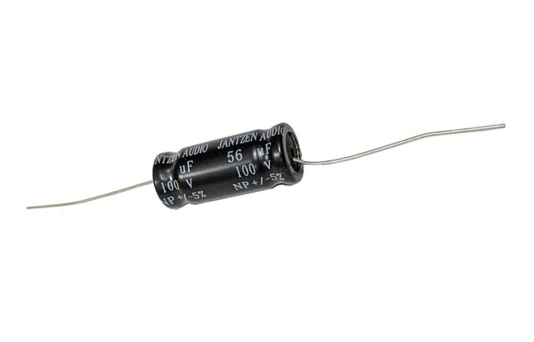Kondensator elektrolityczny Jantzen EleCap 56uF / 5% / 100VDC / śr.13x32mm