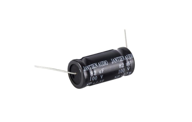 Kondensator elektrolityczny Jantzen EleCap 82uF / 5% / 100VDC / śr.16x34mm