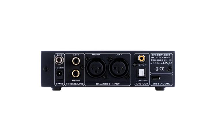 miniDSP ADept / Przetwornik analogowo-cyfrowy + przedwzmacniacz phono (USB / SPDIF / Toslink)