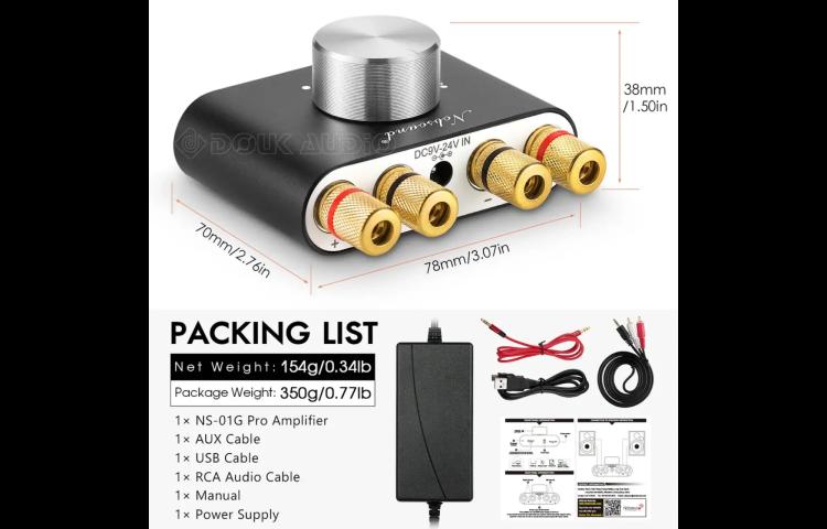 Nobsound NS-01G / mini wzmacniacz stereo Bluetooth 2 × 50 W (4)