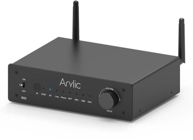 Arylic B50 / wzmacniacz stereo Bluetooth 2 × 50 W z nadajnikiem (1)
