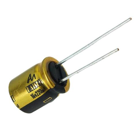 Audio Note CAP-100-R-220U-16V / polaryzowany kondensator elektrolityczny Kaisei 220 uF / 16 V / 20% (1)