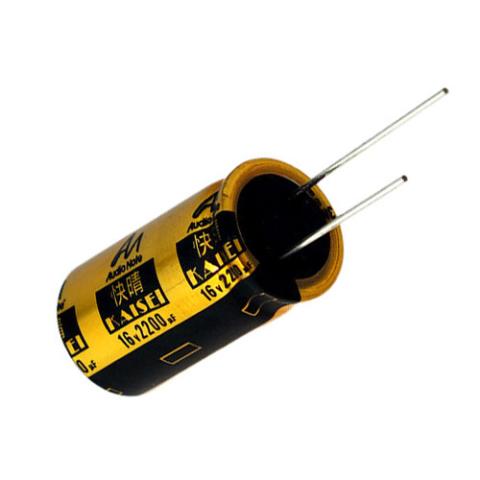 Audio Note CAP-100-R-2200U-16V / polaryzowany kondensator elektrolityczny Kaisei 2200 uF / 16 V / 20% (1)