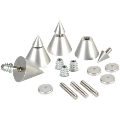Dayton Audio DSS4-SN / zestaw 4 kolców głośnikowych / satynowy nikiel (1)