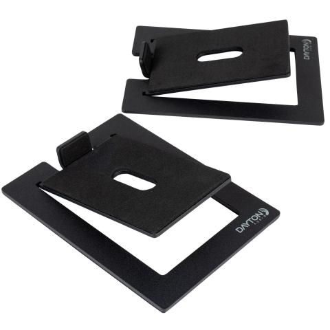 Dayton Audio DS4 / podstawki biurkowe pod kolumny / nachylenie 15 stopni / maks. 4,5 kg (1)
