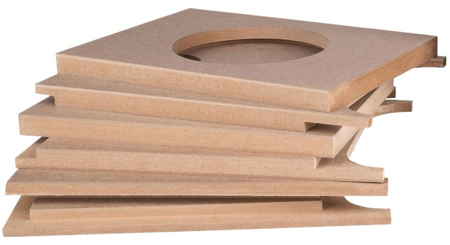 Denovo Audio 999-810 / obudowa subwoofera DIY 6,5 / głośnik skierowany w dół / 11,3 l (1)
