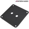 Jantzen Audio Binding post plate, black powder coat, 2 holes / 100x100x3mm / 1 pcs.