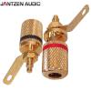 Jantzen Audio Binding Post M4 / 8mm Pair, Gold plated, red / black, a pair