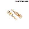 Jantzen Audio Banana Plug, Side screw-in type, Gold plated, red / black, a pair