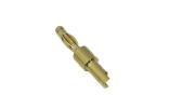 Wtyk bananowy 4mm / złocony / przewód max.4mm2
