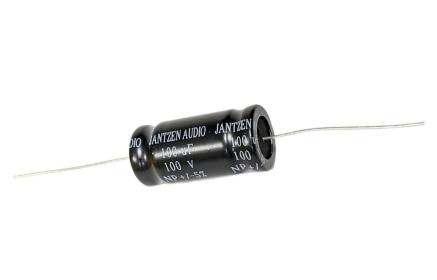 Kondensator elektrolityczny Jantzen EleCap 100uF / 5% / 100VDC / śr.16x34mm