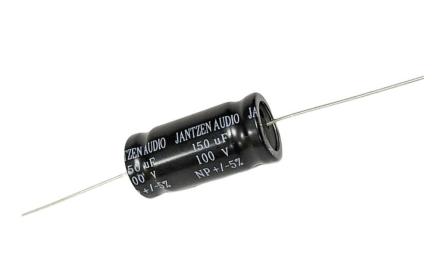 Kondensator elektrolityczny Jantzen EleCap 150uF / 5% / 100VDC / śr.16x34mm