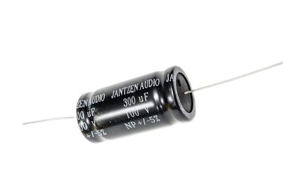 Kondensator elektrolityczny Jantzen EleCap 300uF / 5% / 100VDC / śr.22x45mm