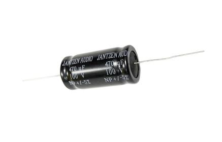 Kondensator elektrolityczny Jantzen EleCap 560uF / 5% / 100VDC / śr.25x52mm