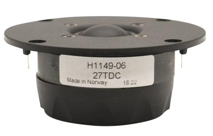 Obrazek dla: SEAS 27TDC (H114906) – Tweeter tekstylny 27 mm, 6 Ω – Prestige Series