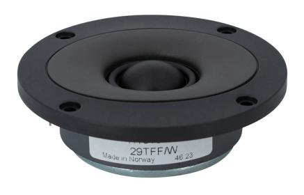 Obrazek dla: SEAS 29TFF/W (H131806) – Tweeter tekstylny 29 mm, 6 Ω – Prestige Series