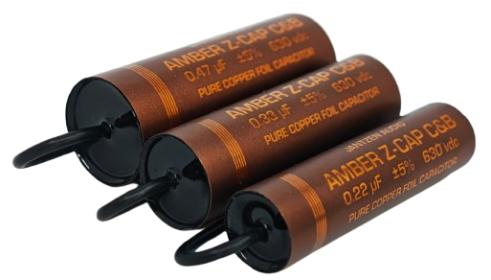Obrazek dla: Amber ZCap C&B 0,01 µF / 630 VDC ±5% – Pure Copper Foil  BlackDotAudio