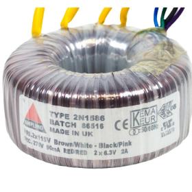 Obrazek dla: Amplimo 2N1586 / 50 VA / transformator zasilający do wzmacniacza lampowego / 275 / 6,3 / 6,3 V