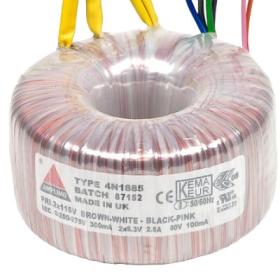 Obrazek dla: Amplimo 4N1885 / 119 VA / transformator zasilający do wzmacniacza lampowego / 0250275; 2 × 6,3; 50 V