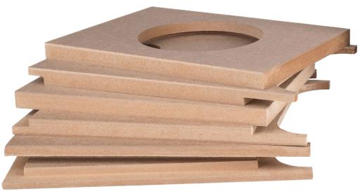 Obrazek dla: Denovo Audio 999810 / obudowa subwoofera DIY 6,5" / głośnik skierowany w dół / 11,3 l