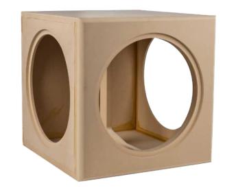 Obrazek dla: Denovo Audio 999738 / obudowa subwoofera DIY 15" z membraną bierną / MDF