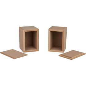 Obrazek dla: Denovo Audio 3005000 / para obudów mikrokolumn DIY 1,13 l / MDF